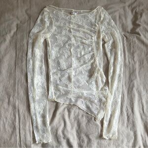 Free People Full Bloom Layering Top in Evening Creme S